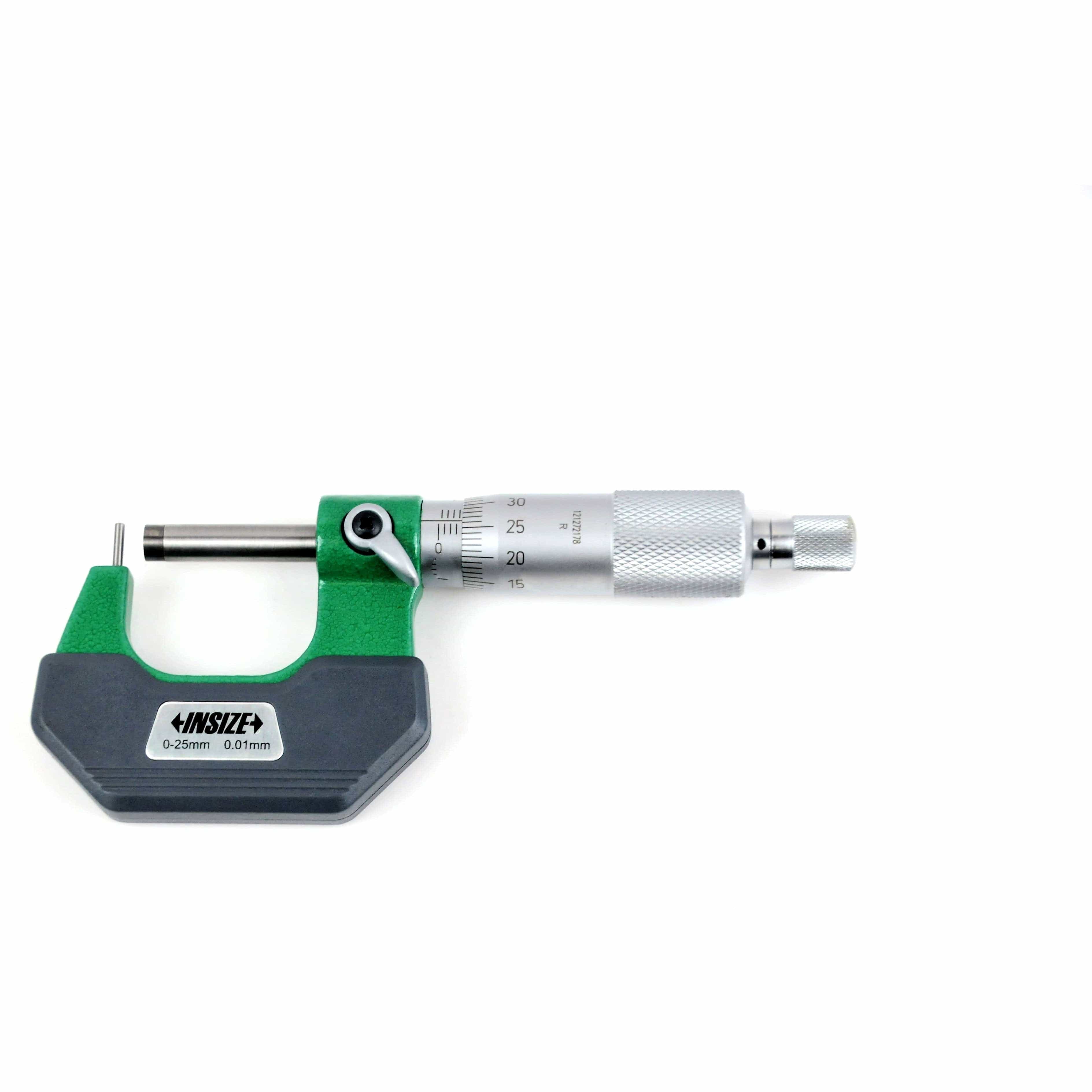 INSIZE Measuring Equipment Insize Type A Cylindrical Anvil Tube Micrometer 0-25mm Range Series 3261-25A