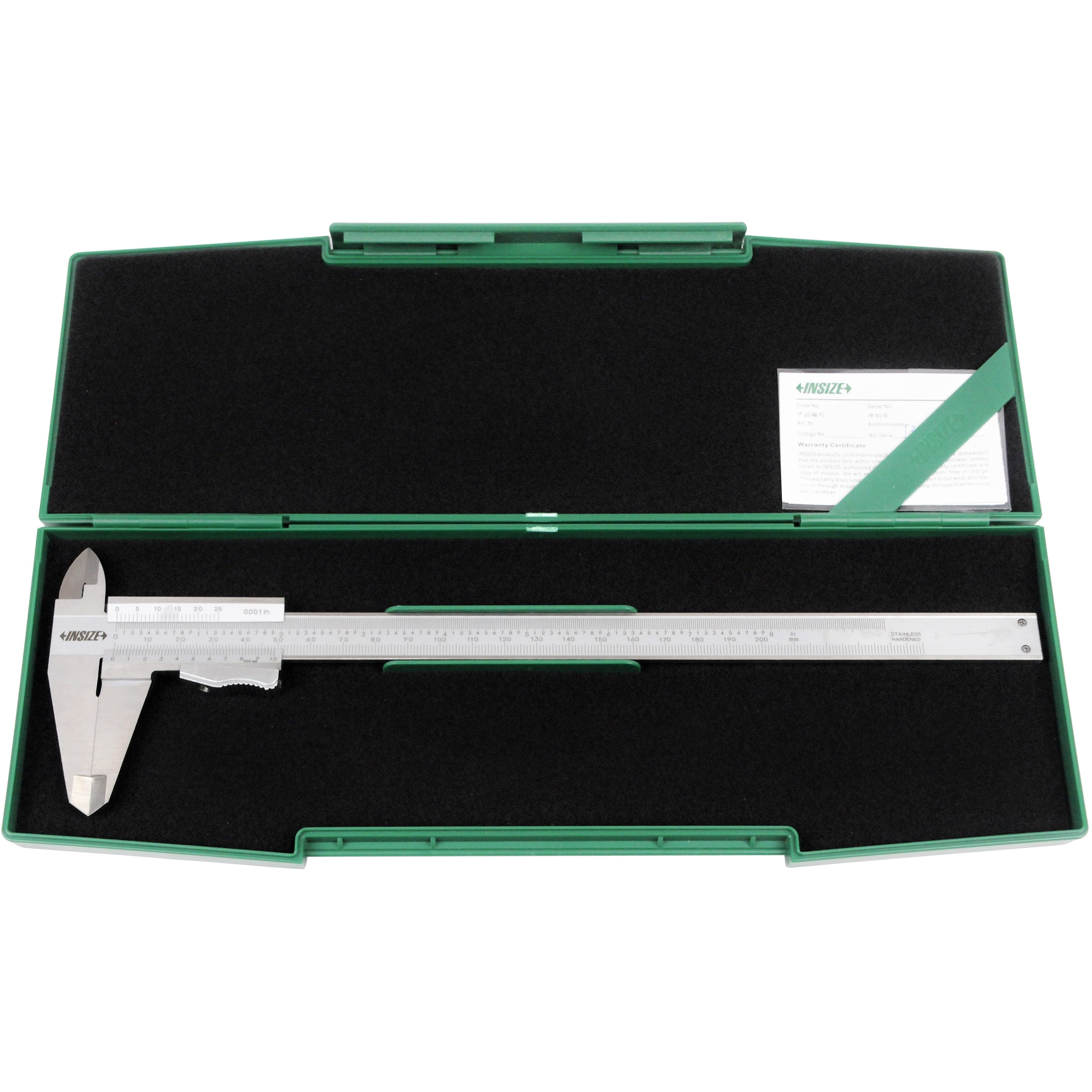 INSIZE Measuring Equipment Insize Vernier Caliper 0-200mm/0-8" x 0.02mm Range Series 1223-2002