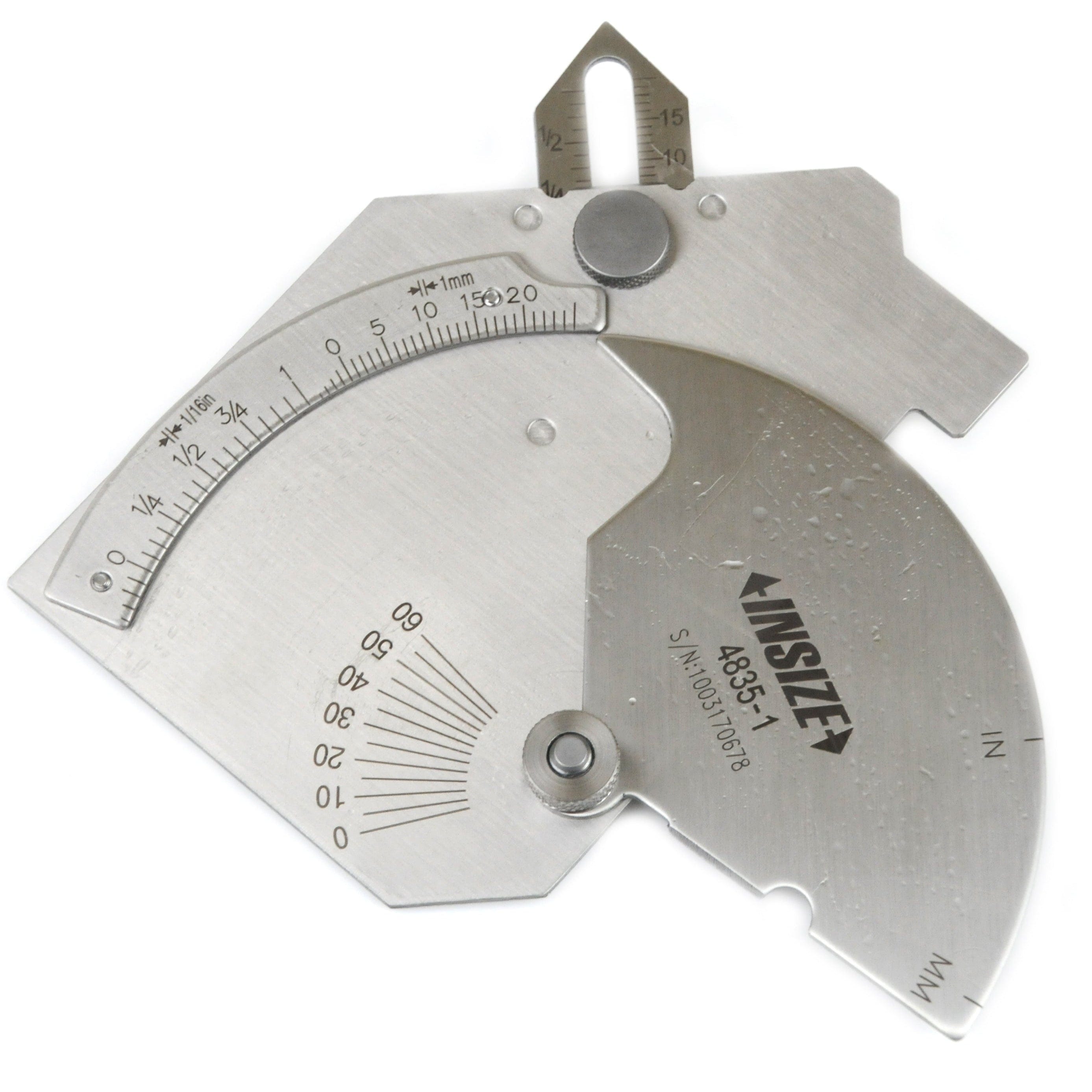 INSIZE Measuring Equipment Insize Welding Gauge 0-25mm/1" Range Series 4835-1