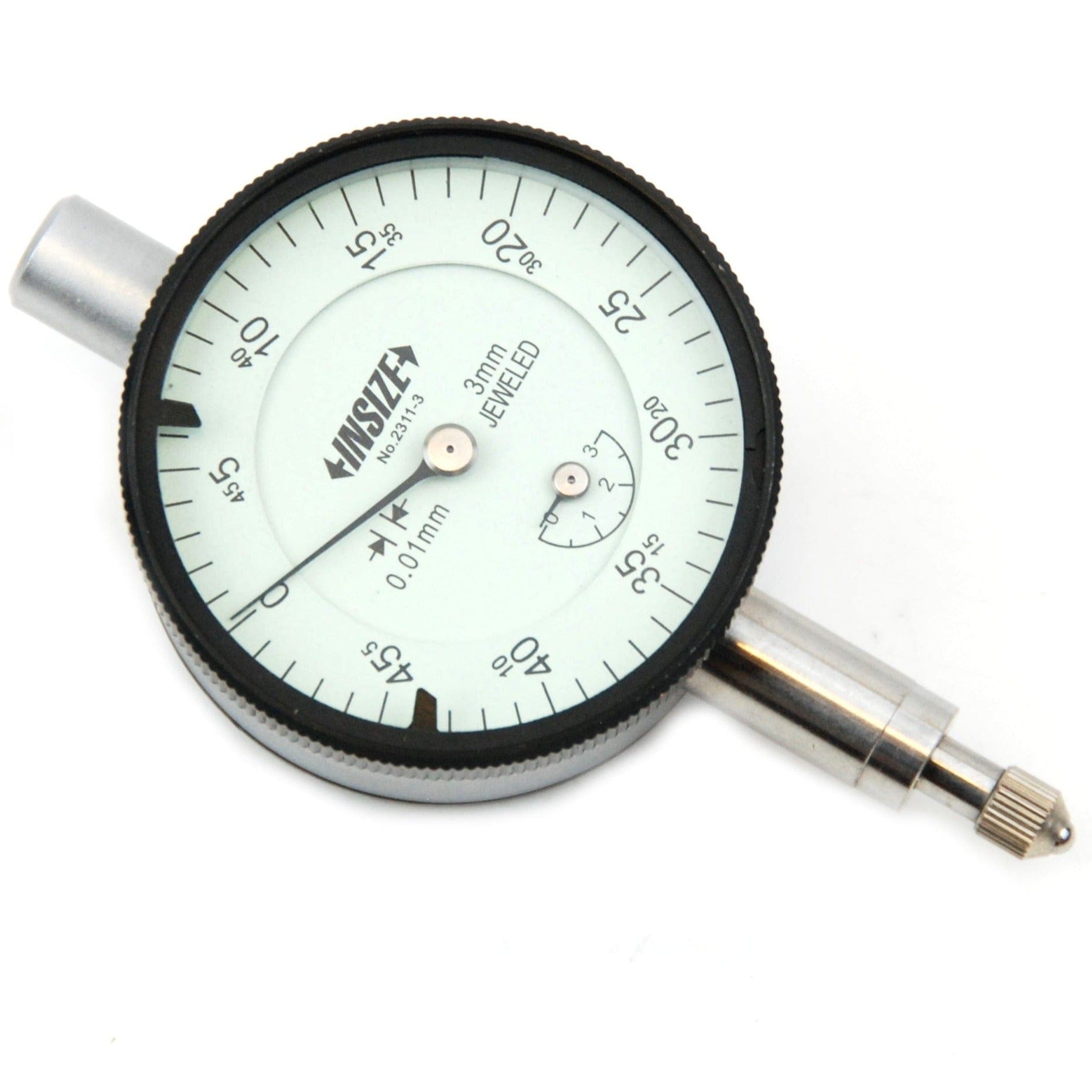 Insize Metric Compact Dial Indicator 3mm Range Series 2311-3F - Twin Eagle Imports