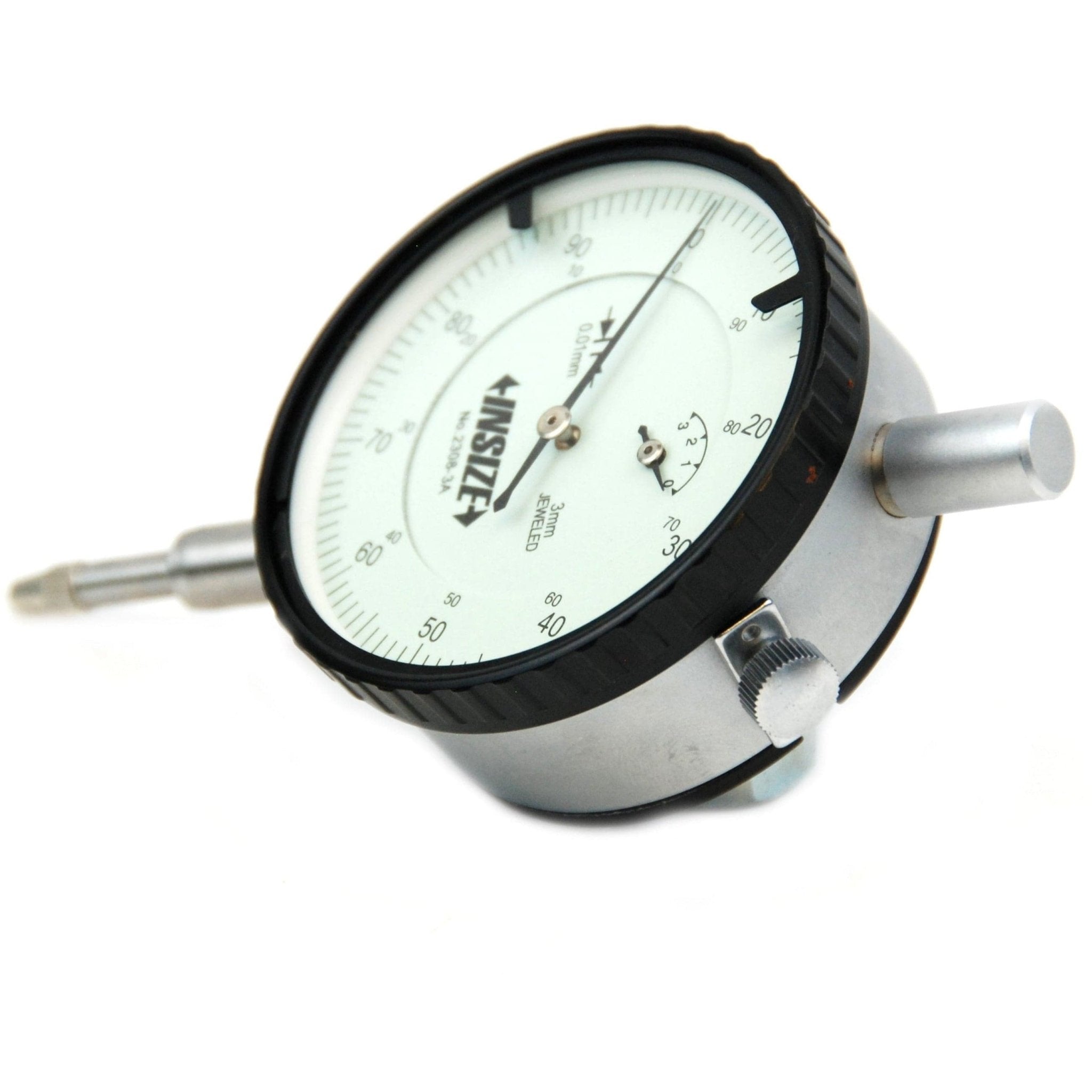 Insize Metric Lug Back Dial Indicator 3mm Range Series 2308-3A - Twin Eagle Imports