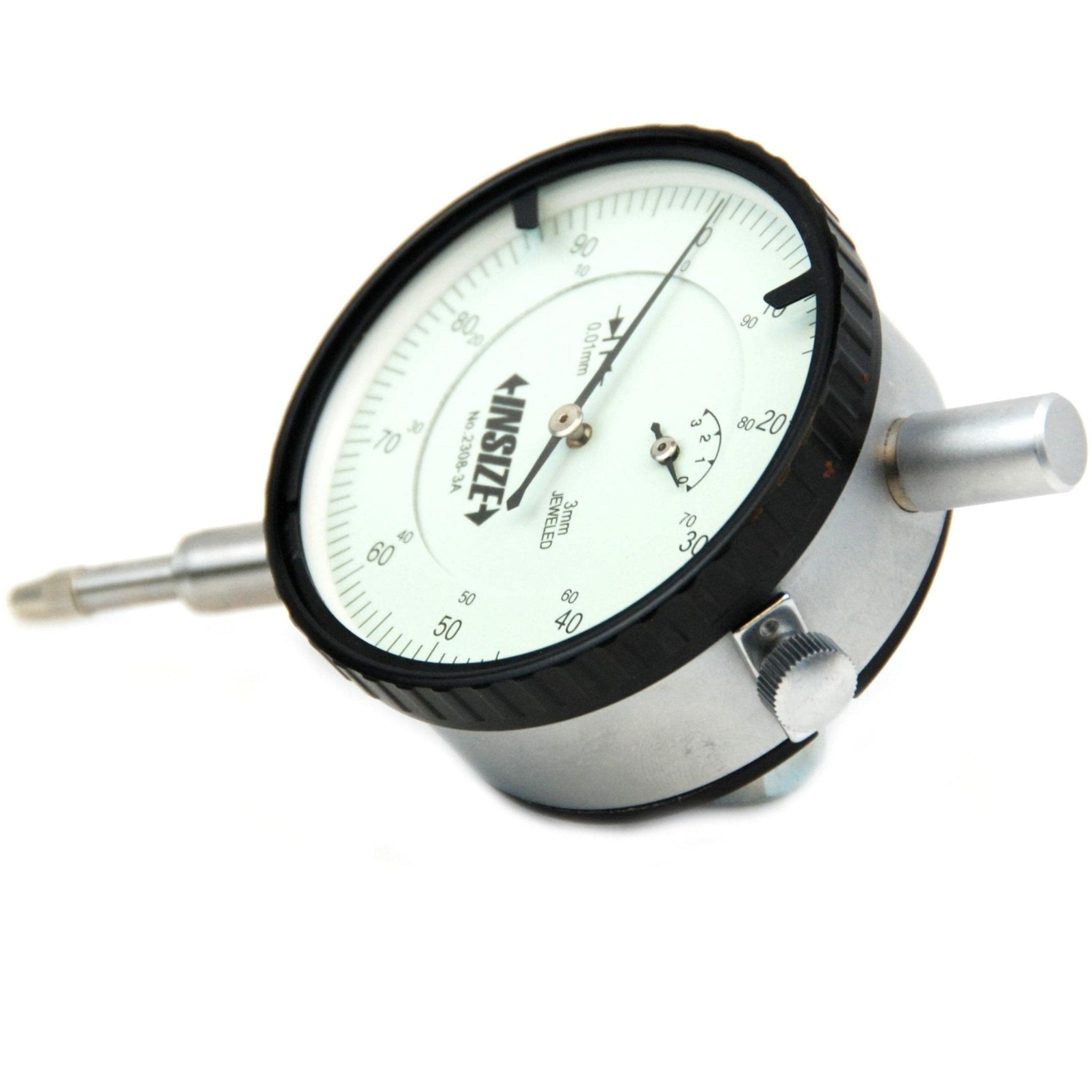 Insize Metric Lug Back Dial Indicator 3mm Range Series 2308-3A - Twin Eagle Imports