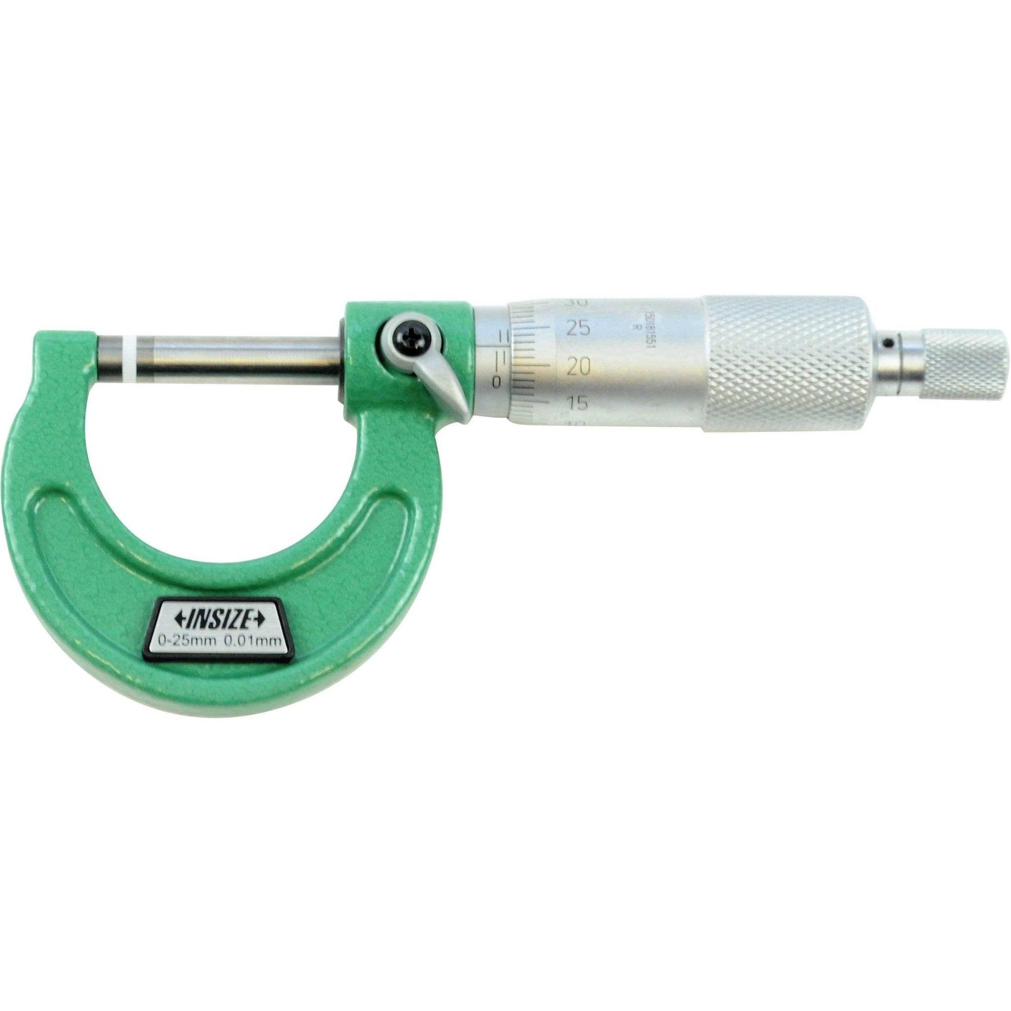 Insize Metric Outside Micrometer 0-25mm Range Series 3203-25A - Twin Eagle Imports