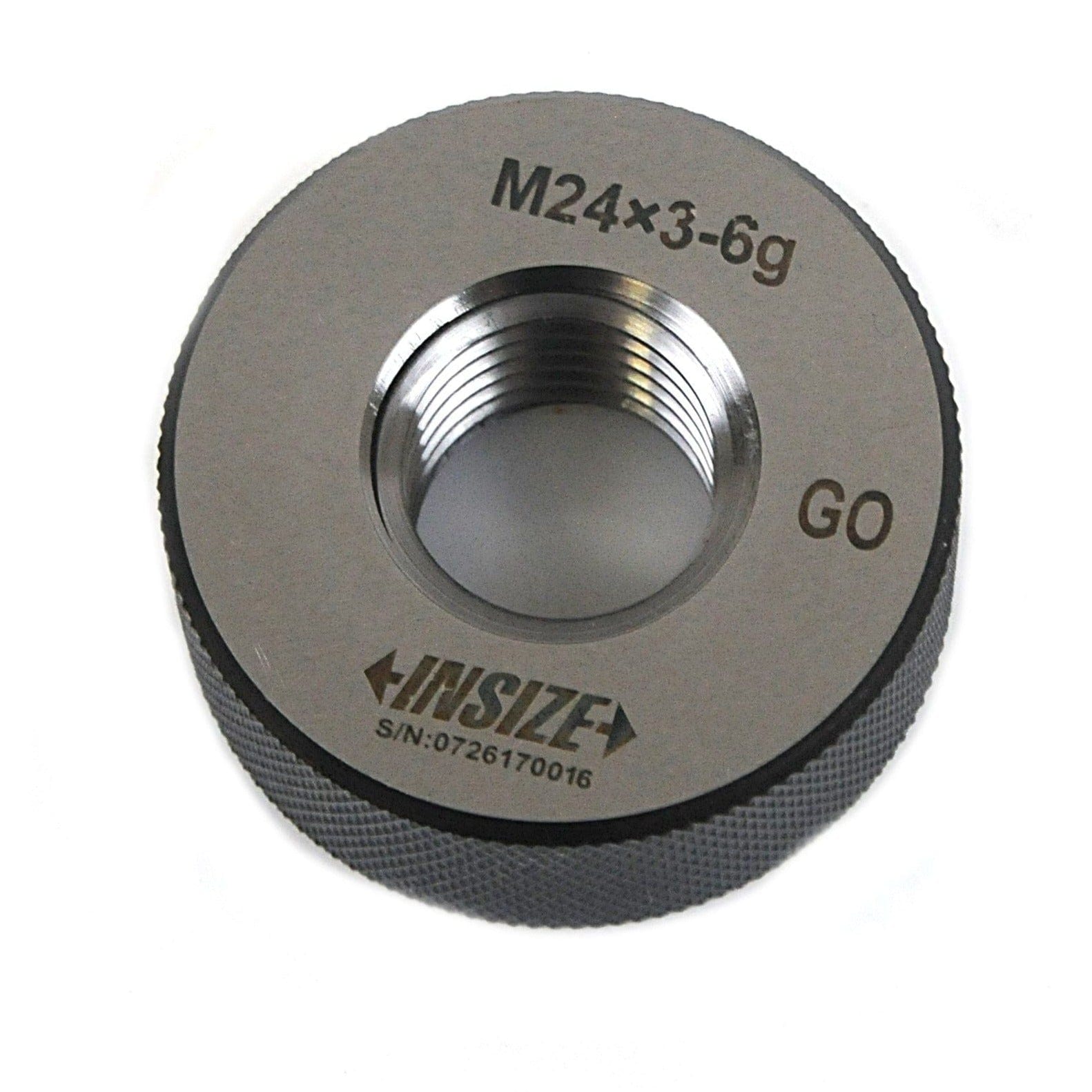 Insize Metric Thread Ring Gauge M24 × 3.0 GO – Series 4120-24 - Twin Eagle Imports