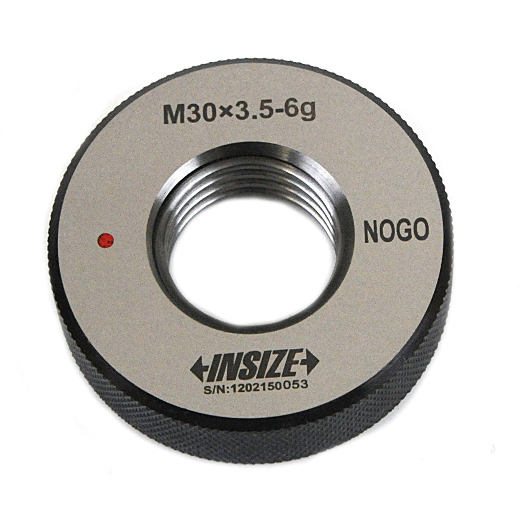 Insize NOGO Thread Ring Gauge M30X3.5 Series 4120-30N - Twin Eagle Imports