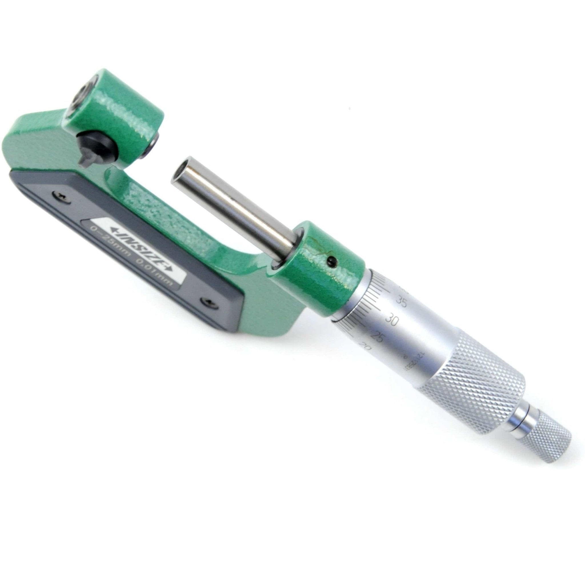 Insize Non-Rotating Micrometer with Anvil/spindle tips 0-25mm Range Series 3280-25A - Twin Eagle Imports