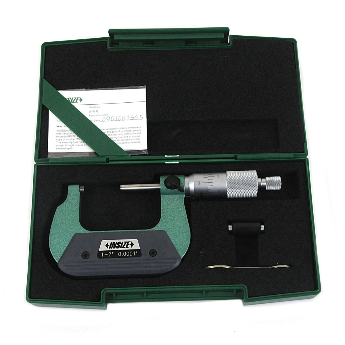 Insize Outside Micrometer 1-2" Range Series 3207-2 - Twin Eagle Imports