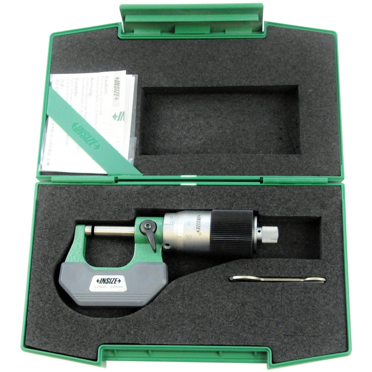 Insize Outside Micrometer Quick Feeding 0-25mm Range Series 3208-25B - Twin Eagle Imports