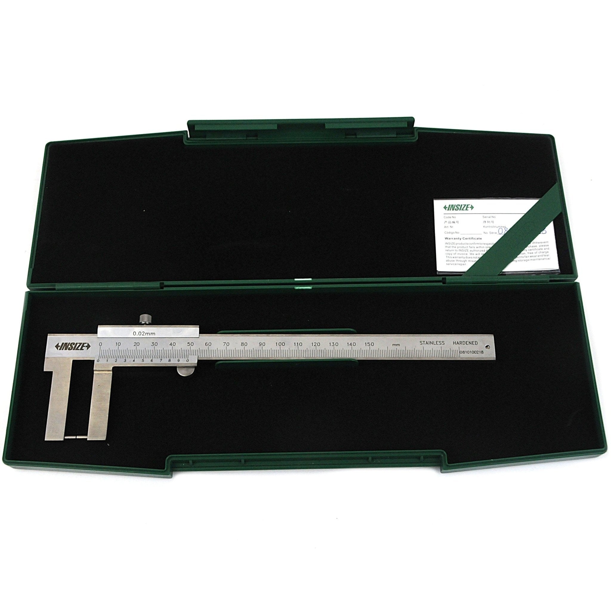 Insize Outside Point Vernier Caliper 0-150mm Range Series 1285-1501 - Twin Eagle Imports