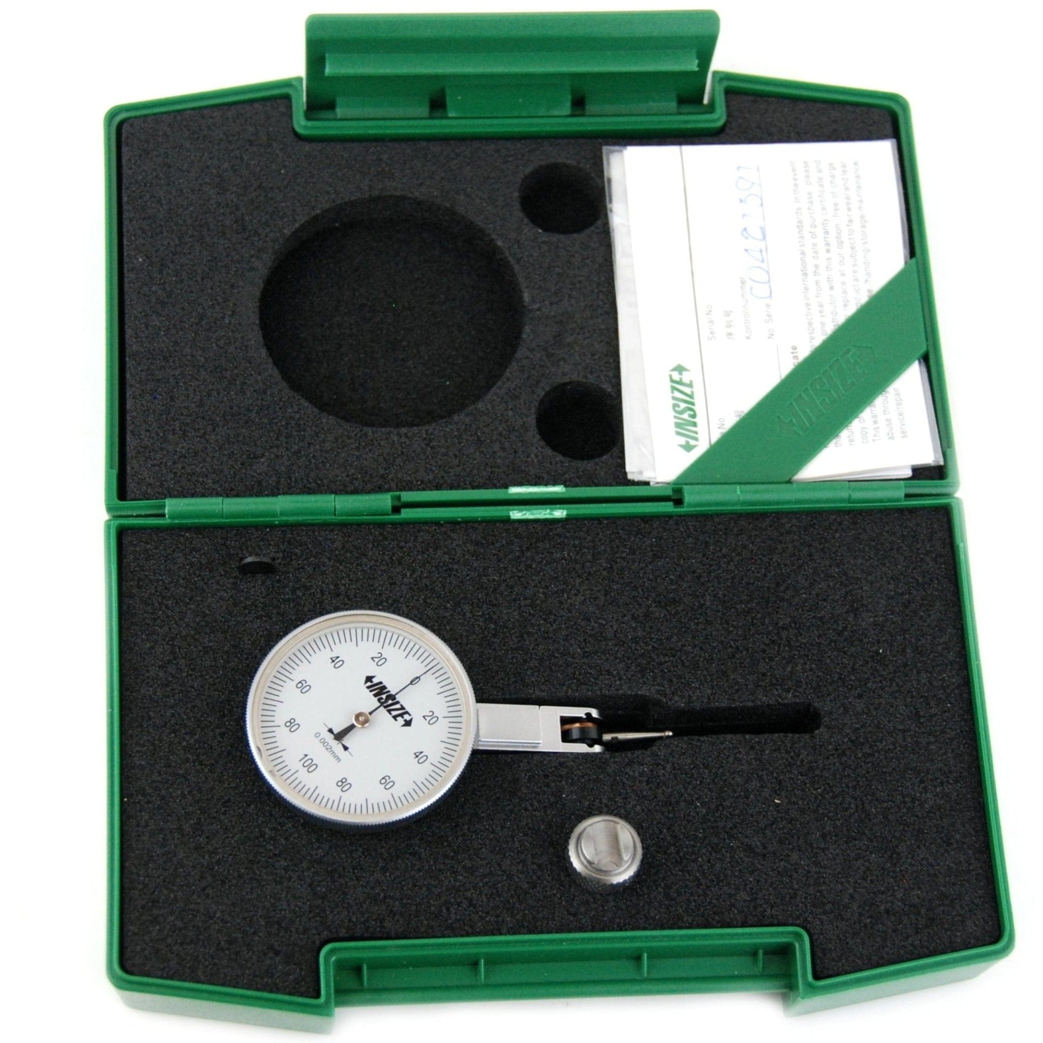 Insize Precision Dial Indicator 0.2mm Range Series 2880-02 - Twin Eagle Imports