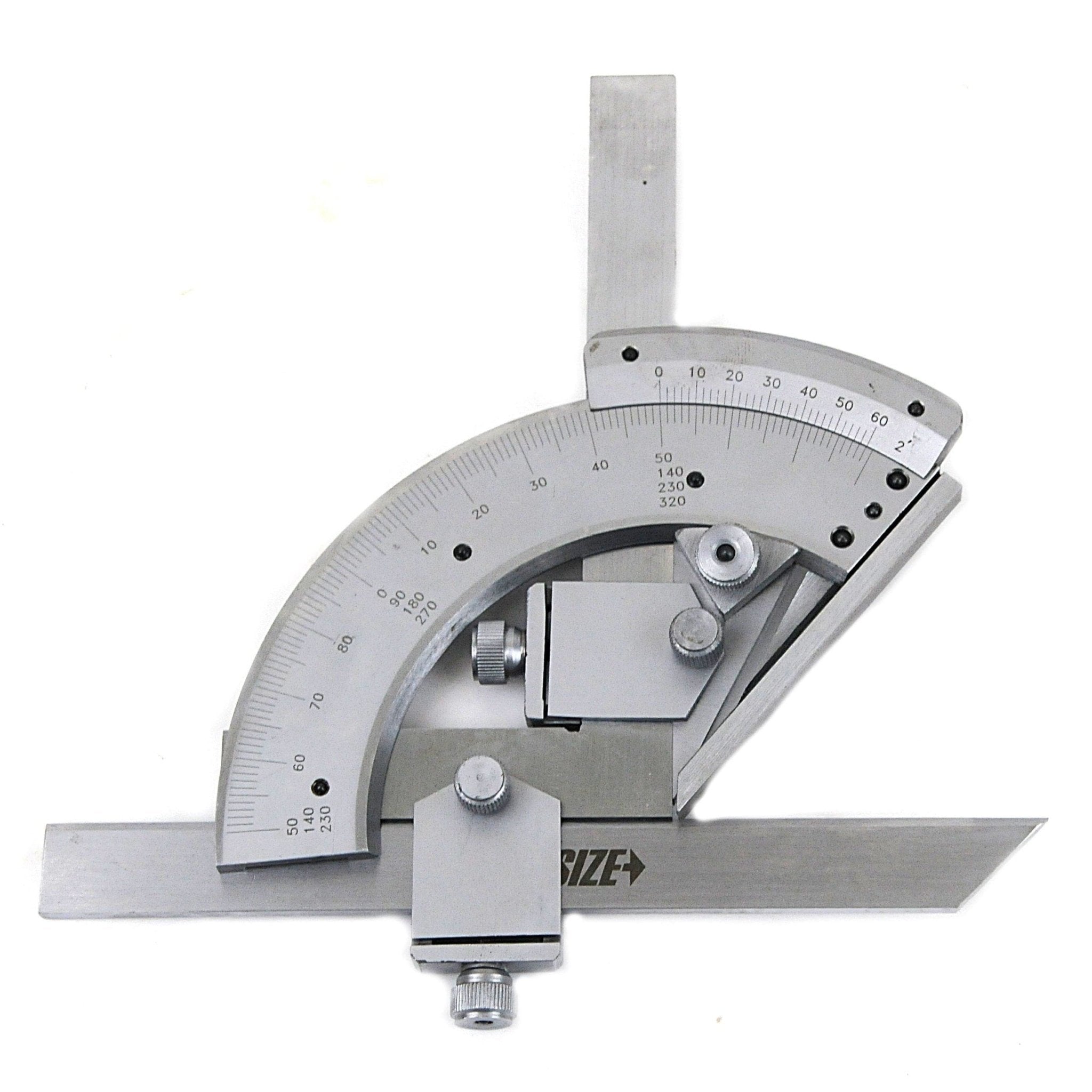 Insize Protractor 0-320° Range Series 2374-320 - Twin Eagle Imports