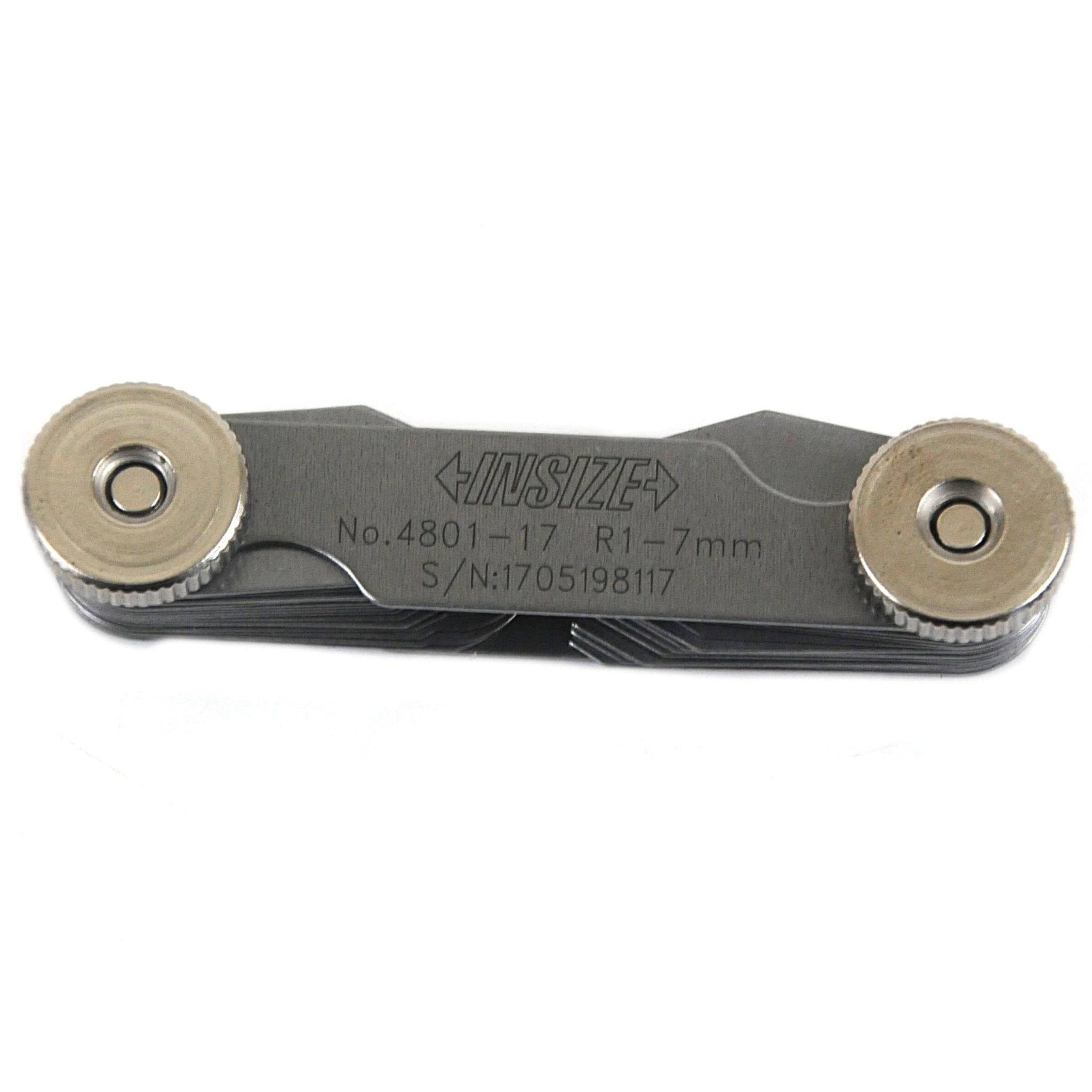 Insize Radius Gauge Set 1-7mm Range Series 4801-17 - Twin Eagle Imports