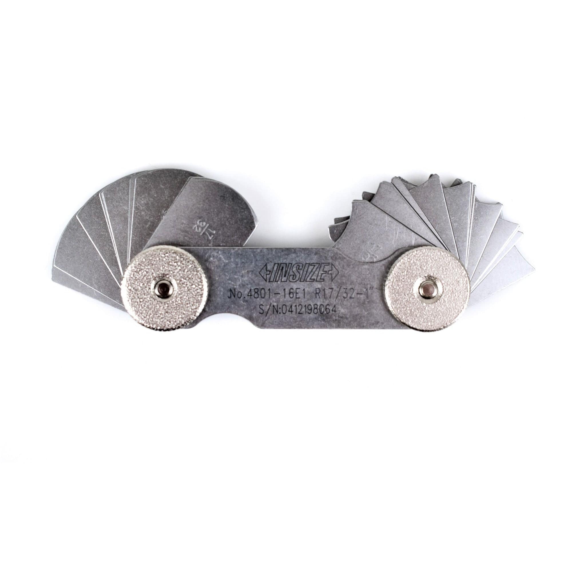 Insize Radius Gauge Set 17/32"-1" Range Series 4801-16E1 - Twin Eagle Imports