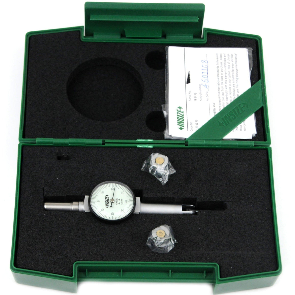 Insize Round Body Dial Test Indicator Range Series 2391-08 - Twin Eagle Imports