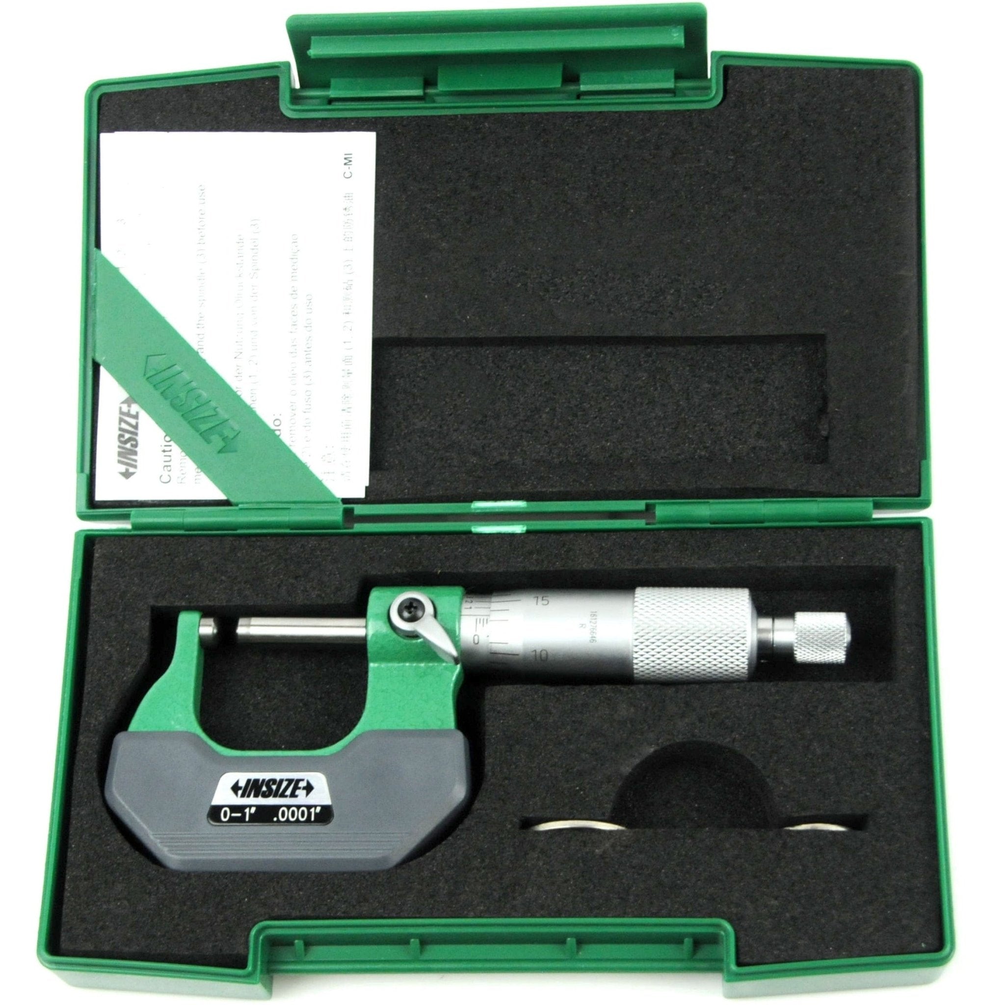 Insize Spherical Anvil Tube Micrometer 0-1" Type B Series 3260-1S - Twin Eagle Imports