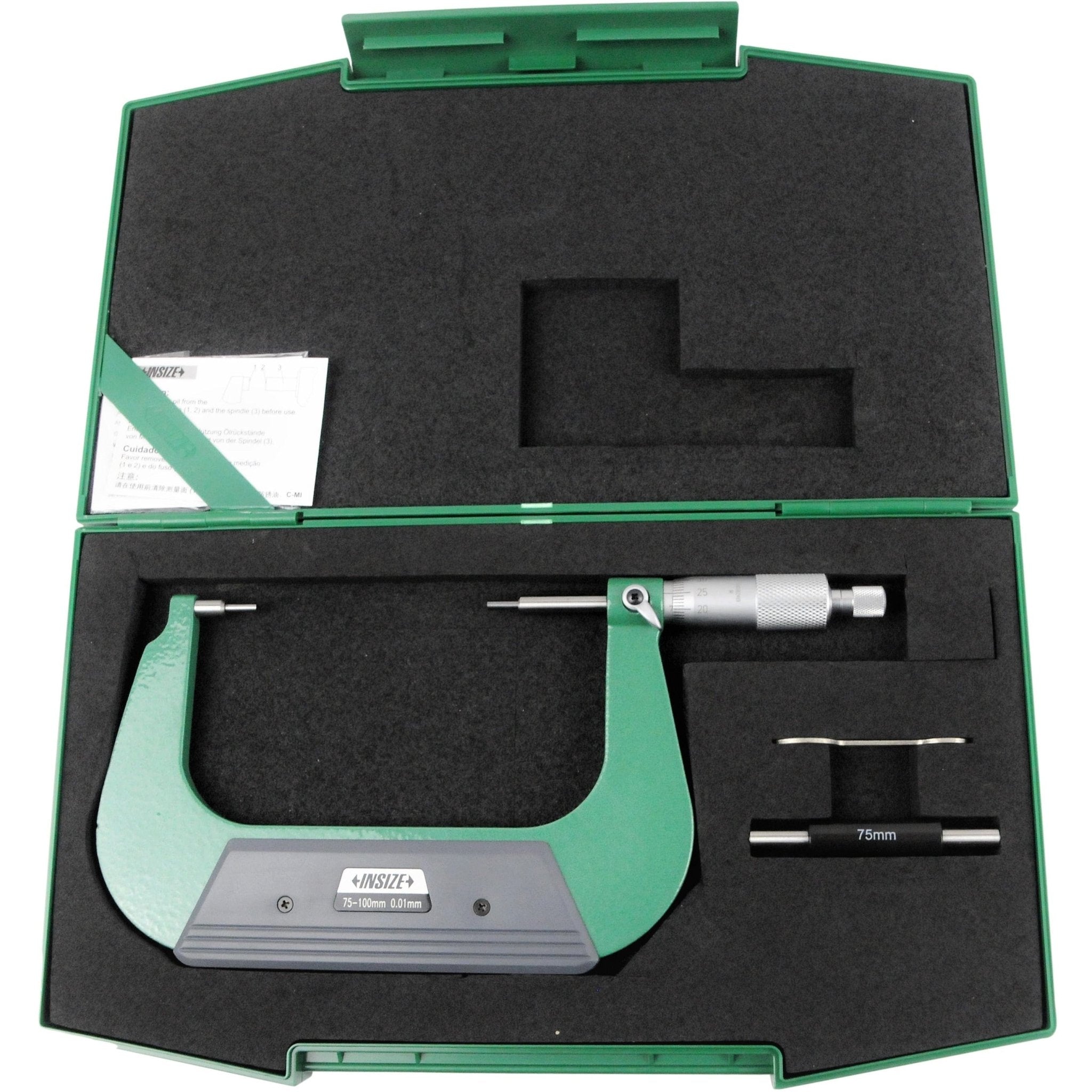 Insize Spline Micrometer 75-100mm Range Series 3233-100BA - Twin Eagle Imports