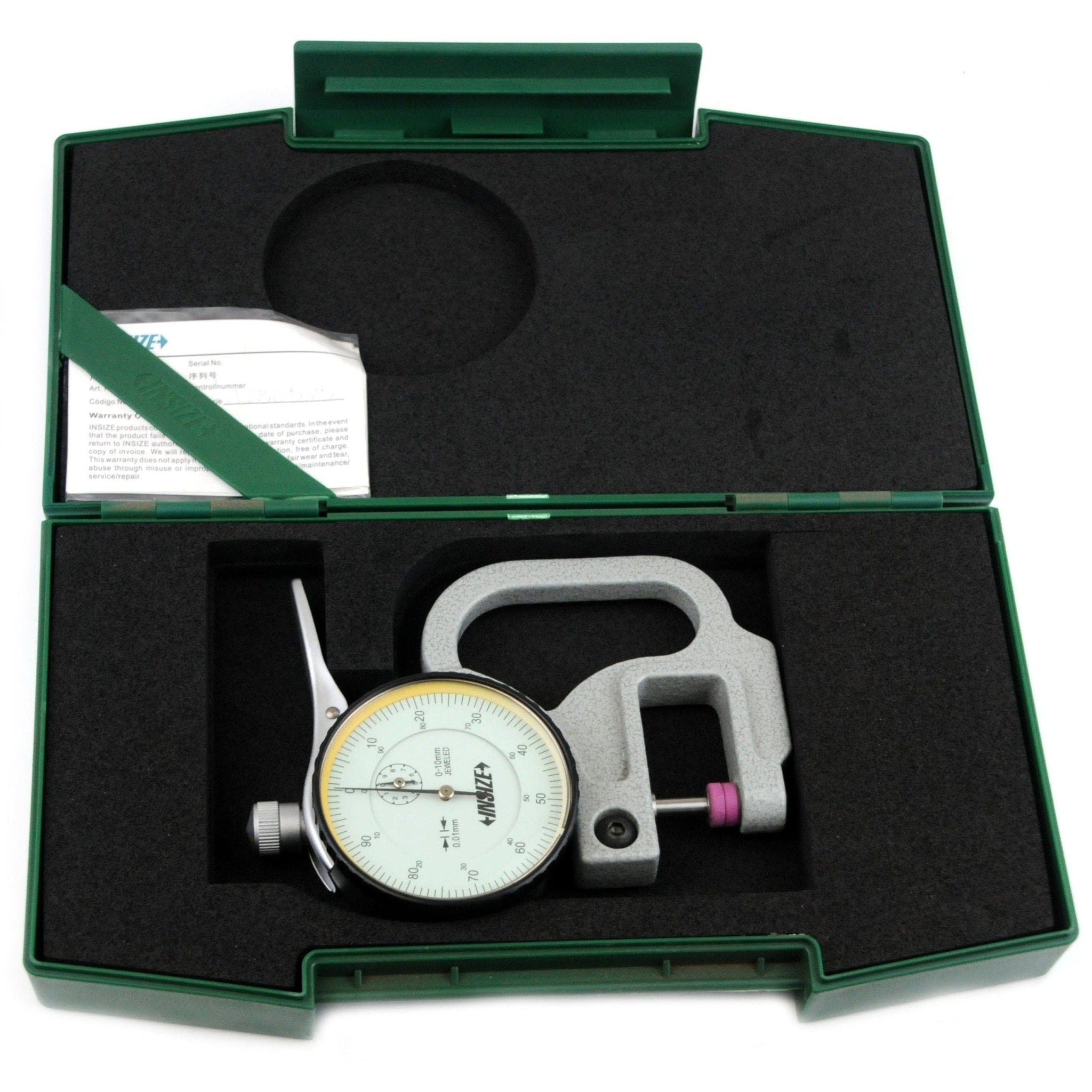 Insize Thickness Gauge 0-10mm x 0.01mm Range Series 2364-10 - Twin Eagle Imports