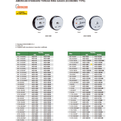 Insize Thread GO Ring Gauge 3/4"-10 UNC Series 4121-3B1 - Twin Eagle Imports