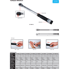Insize Torque Wrench 70-350N.m 1/2" Drive IST-WM350 - Twin Eagle Imports