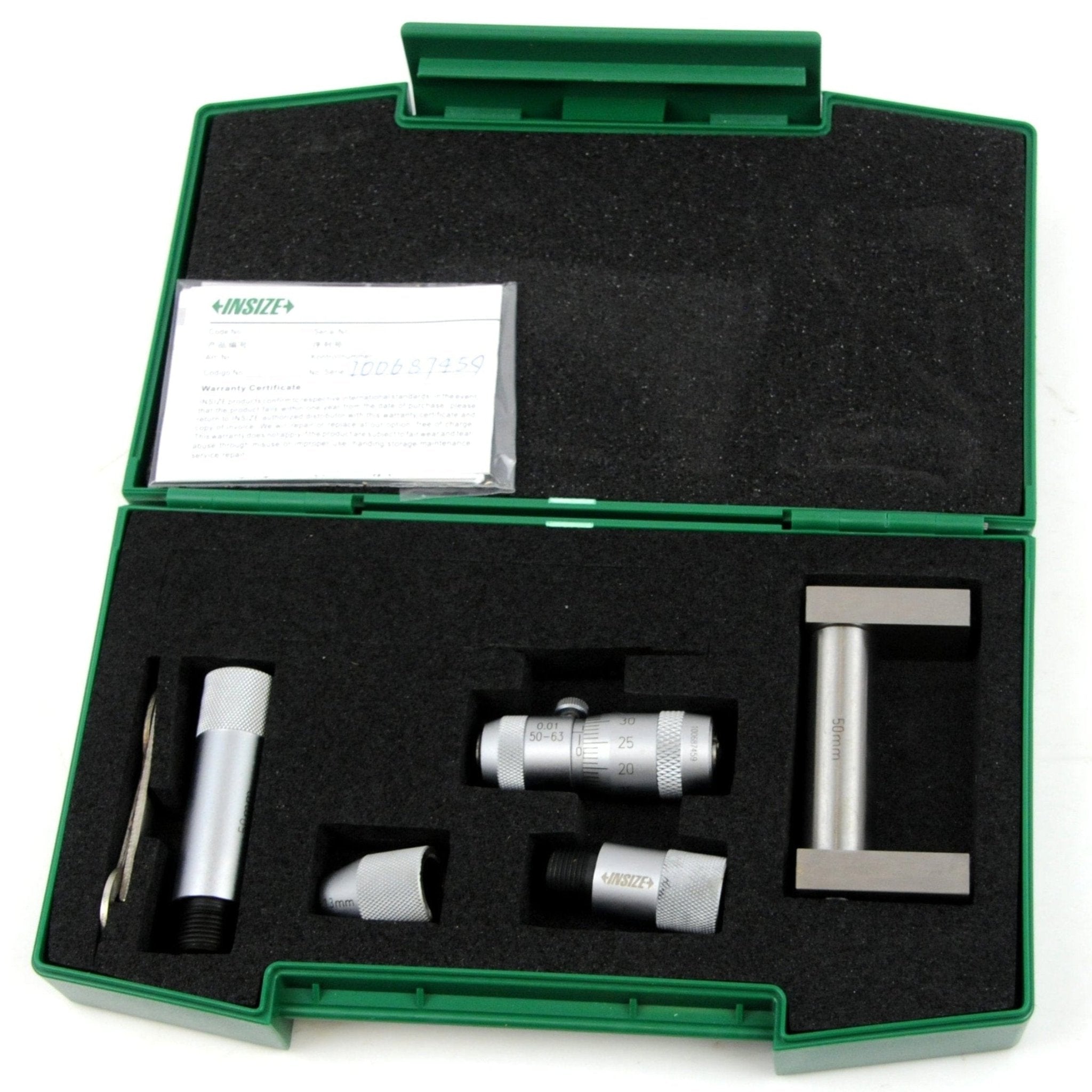 Insize Tubular Inside Micrometer 50-150mm Range Series 3222-150 - Twin Eagle Imports