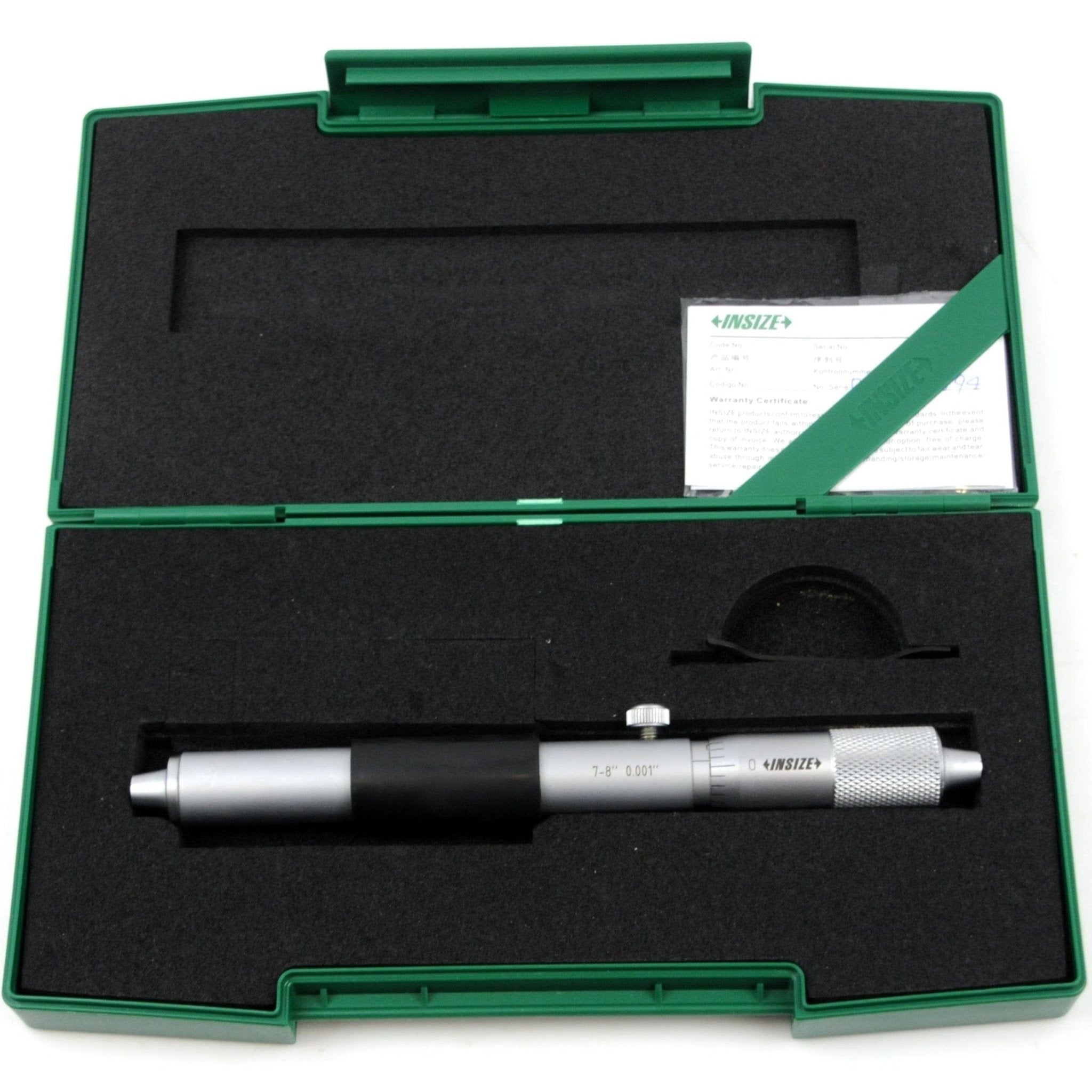 Insize Tubular Inside Micrometer 7-8" Range Series 3229-8 - Twin Eagle Imports