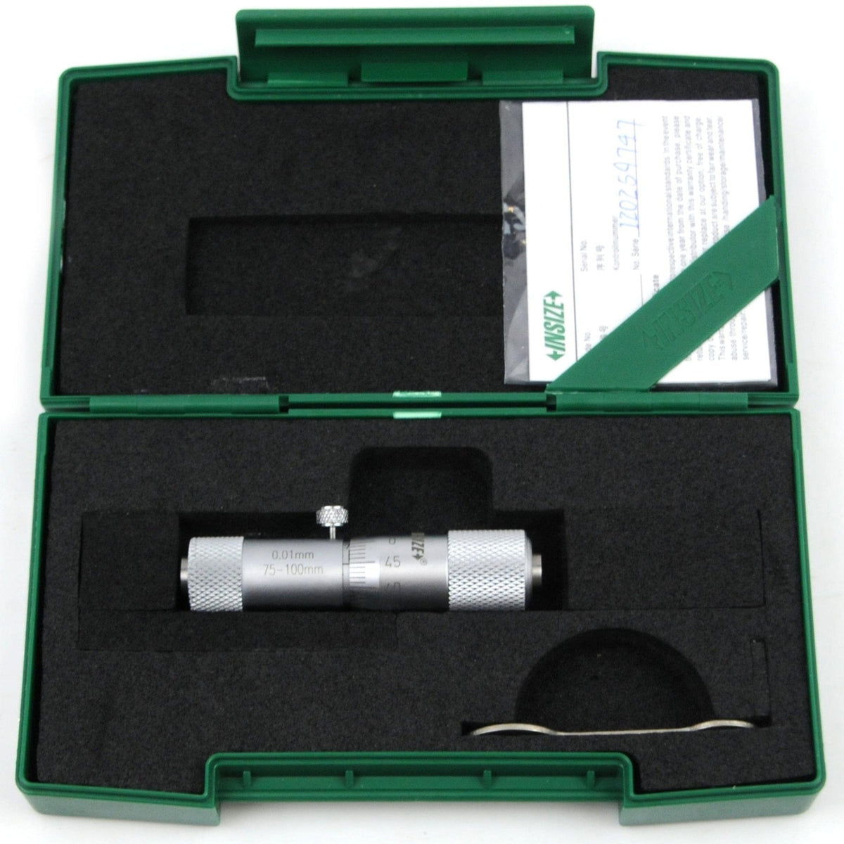 Insize Tubular Inside Micrometer 75-100mm Range Series 3229-100 - Twin Eagle Imports