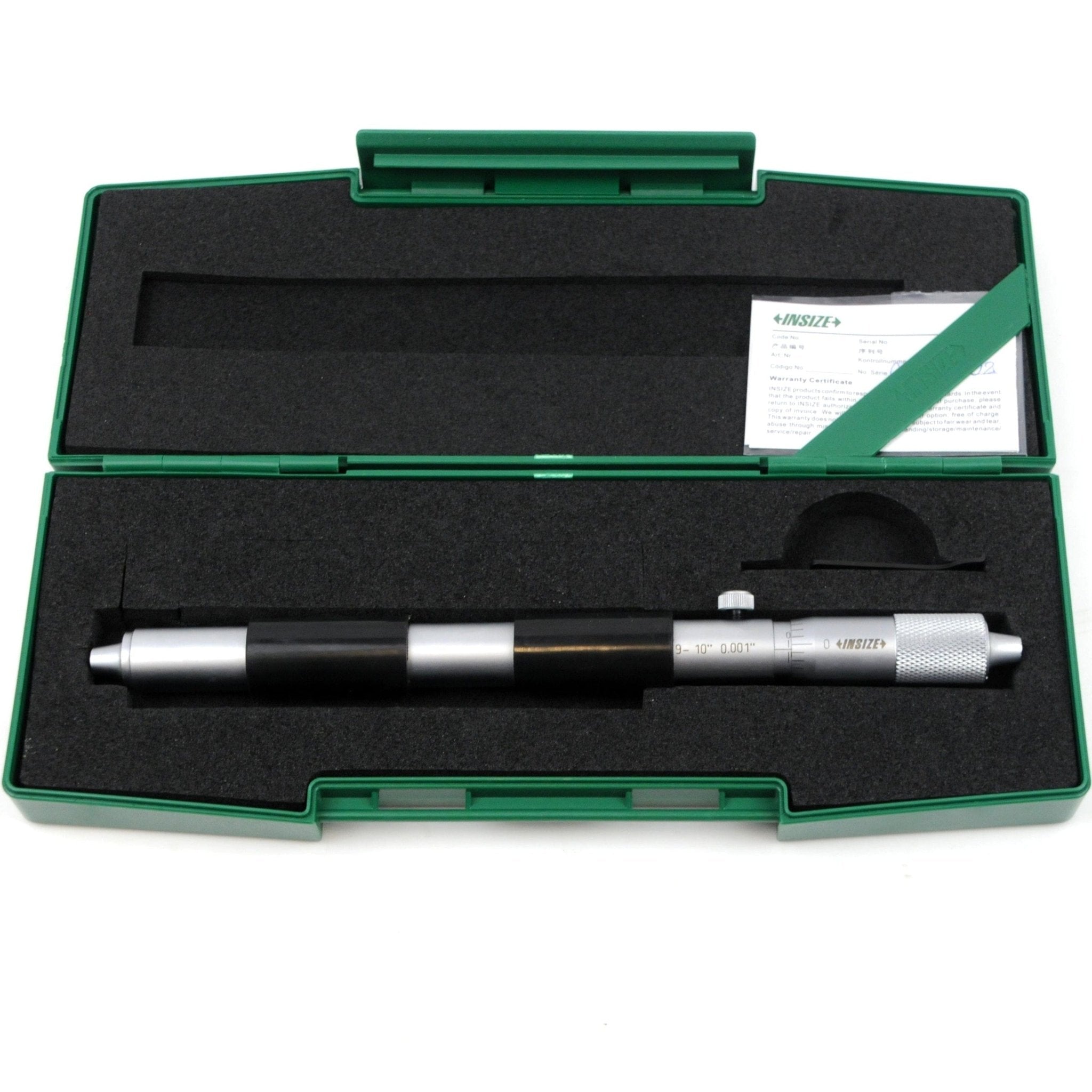 Insize Tubular Inside Micrometer 9-10" Range Series 3229-10 - Twin Eagle Imports