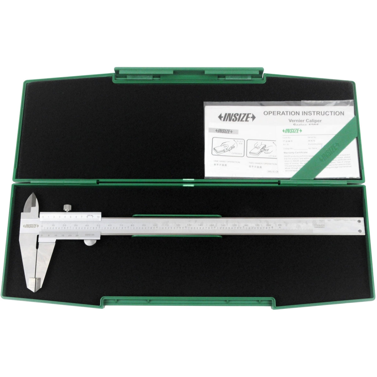 Insize Vernier Caliper 0-200mm/0-8" Range Series 1205-2002E - Twin Eagle Imports