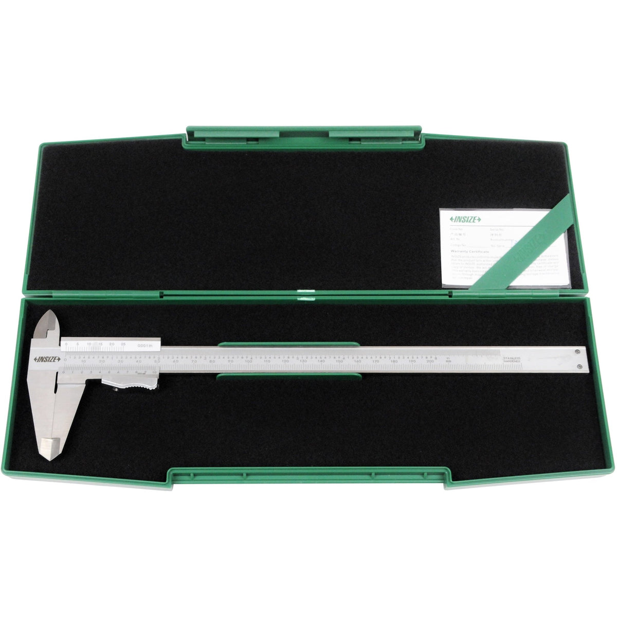 Insize Vernier Caliper 0-200mm/0-8" x 0.02mm Range Series 1223-2002 - Twin Eagle Imports