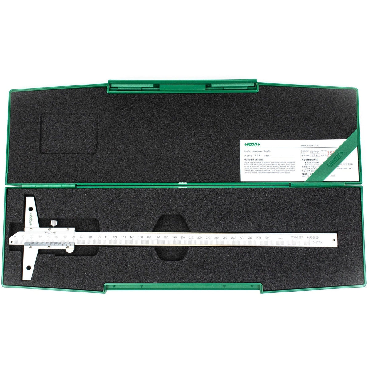 Insize Vernier Depth Gauge 0-300mm Range Series 1247-3001 - Twin Eagle Imports
