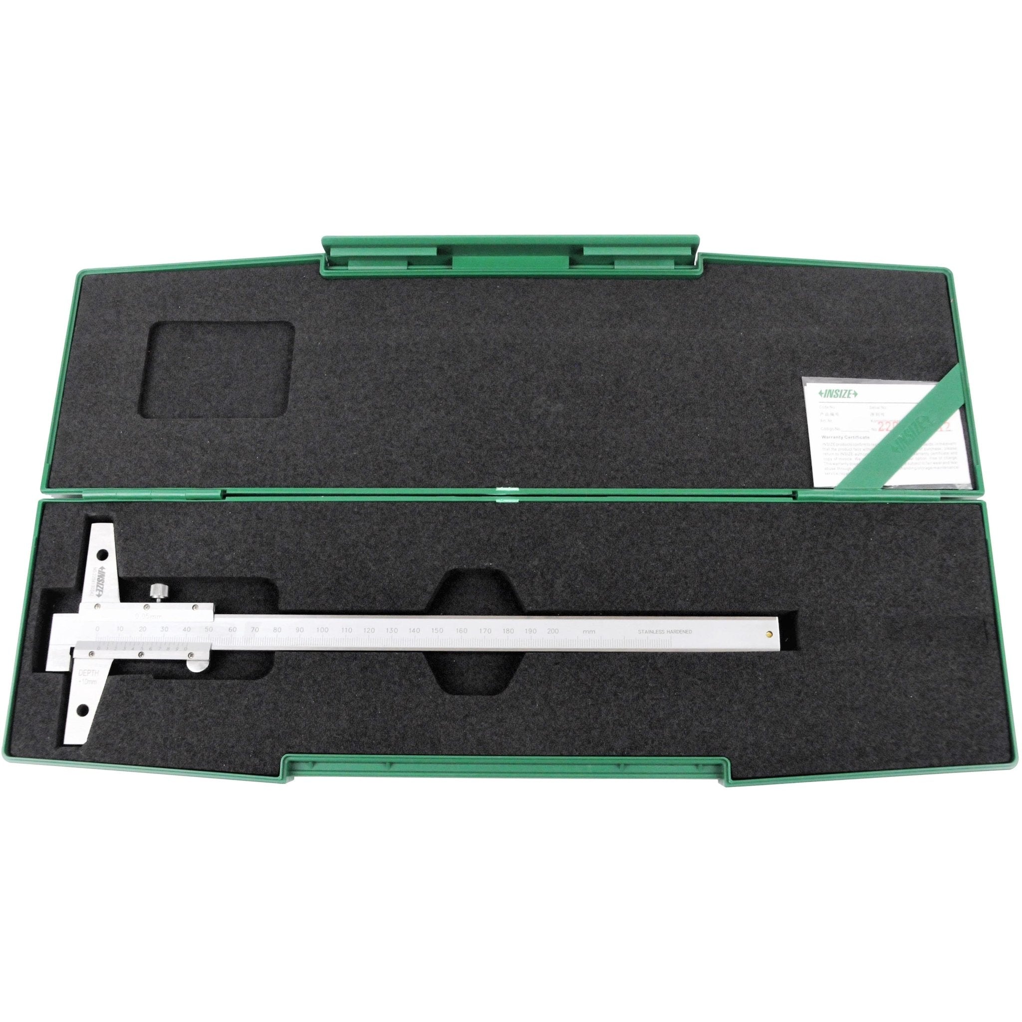 Insize Vernier Hook Depth Gauge 0-200mm Range Series 1248-200 - Twin Eagle Imports