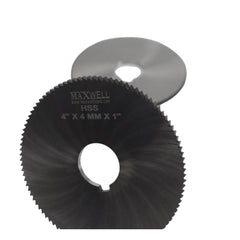 Maxwell HSS Slitting Saw 4" x 4mm x 1" Bore - Twin Eagle Imports