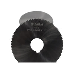 Maxwell HSS Slitting Saw 4" x 4mm x 1" Bore - Twin Eagle Imports