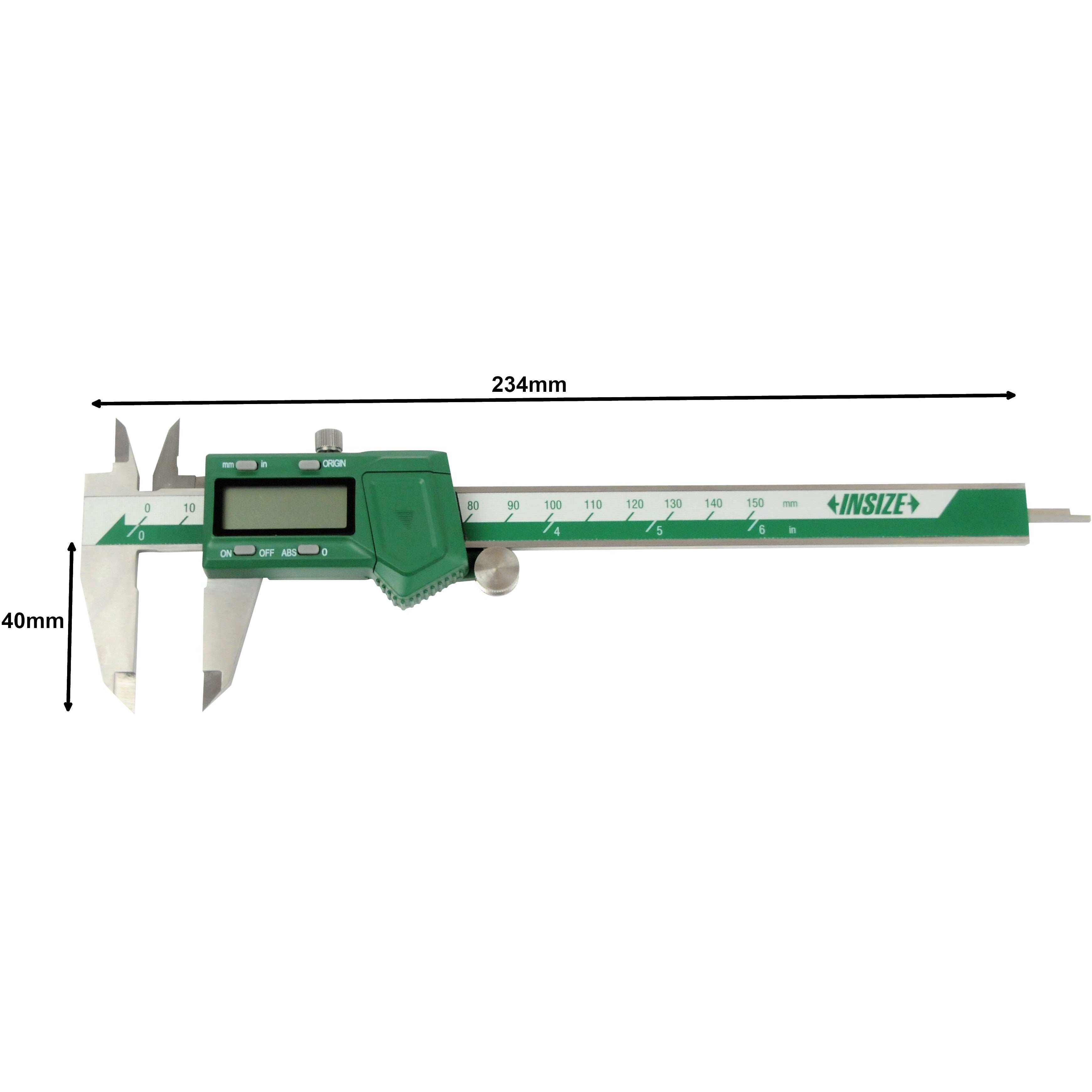 Insize Digital Caliper 0-150mm / 0-6" Range Series 1103-150