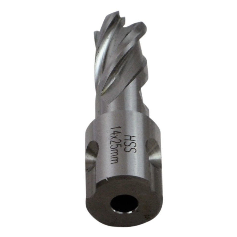 14 x 25mm HSS Annular Broach Cutter ; Rotabroach Magnetic Drill. ; Universal Shank