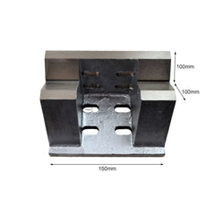 Twin Eagle Imports Angle Plate V Angle Plate 4x4x6" - Slotted and webbed