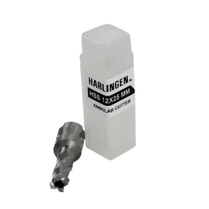 Twin Eagle Imports Annular Cutter 12 x 25mm D.O.C HSS Weldon Shank Annular Cutter