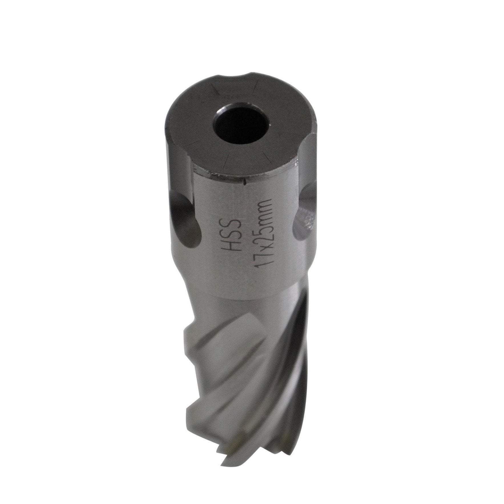 Twin Eagle Imports Annular Cutter 17 x 25mm D.O.C HSS Weldon Shank Annular Cutter