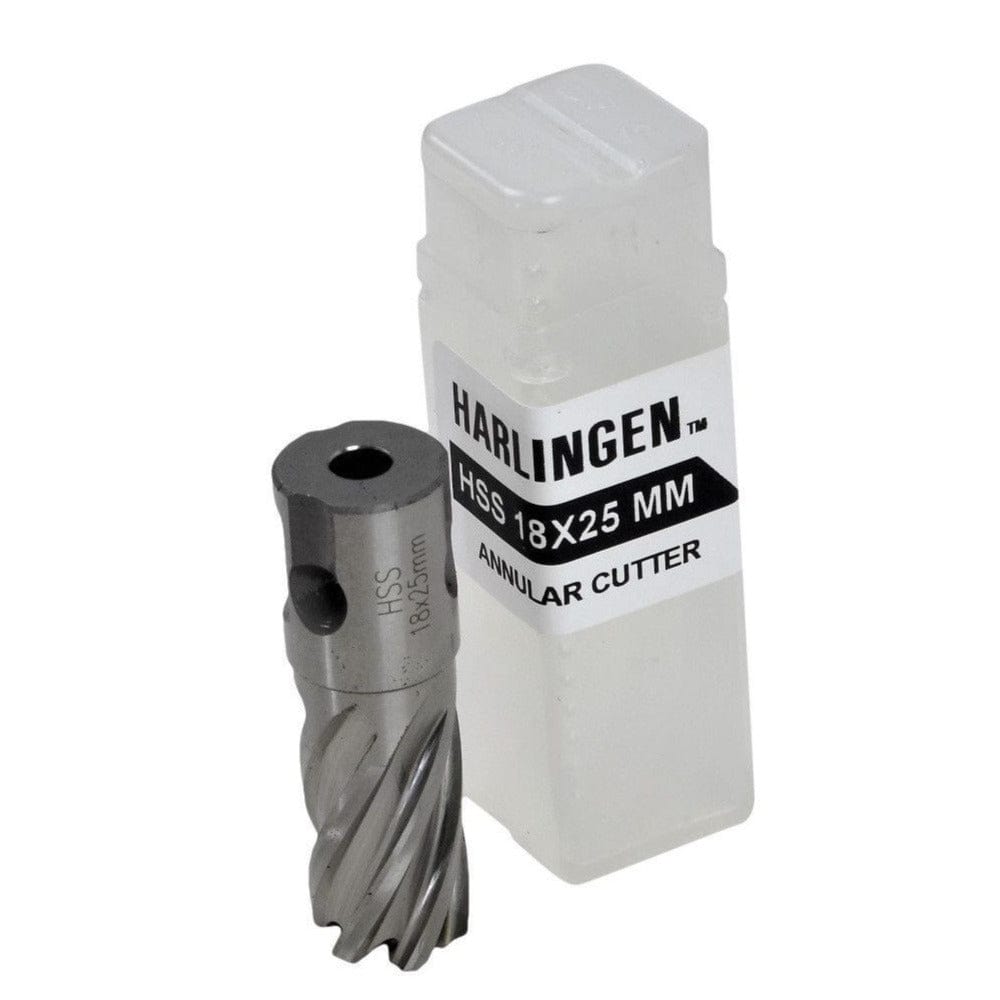 Twin Eagle Imports Annular Cutter 18 x 25mm D.O.C HSS Weldon Shank Annular Cutter