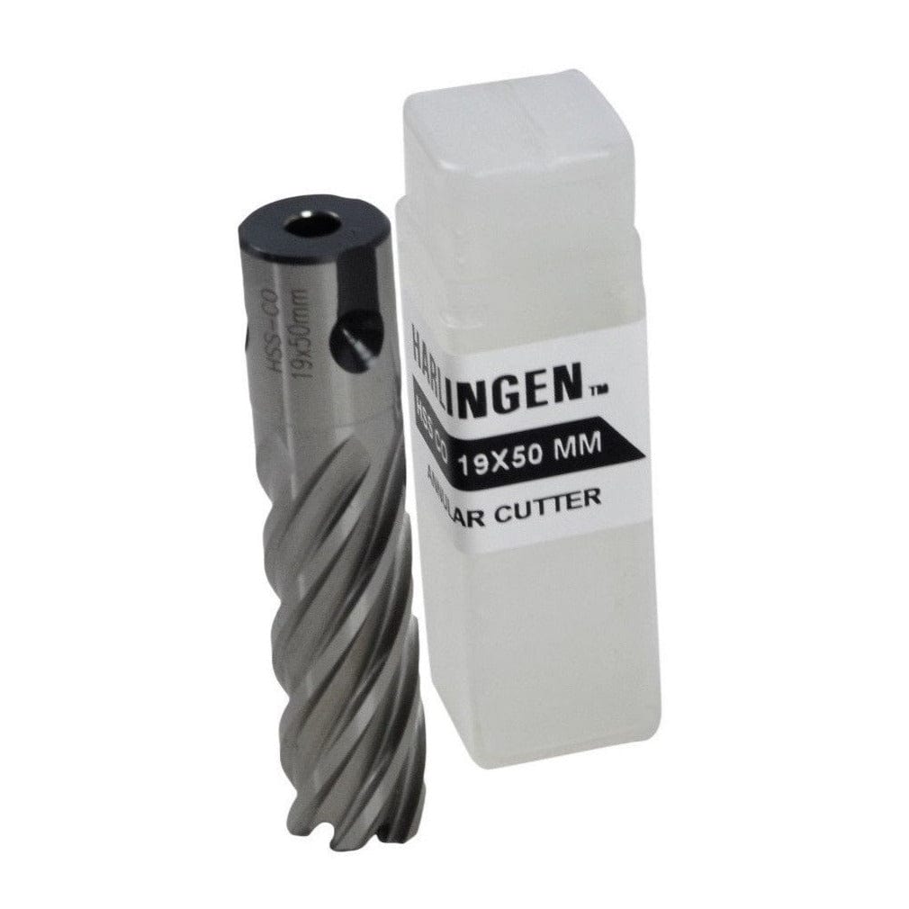 Twin Eagle Imports Annular Cutter 19 x 50mm D.O.C HSS Weldon Shank Annular Cutter