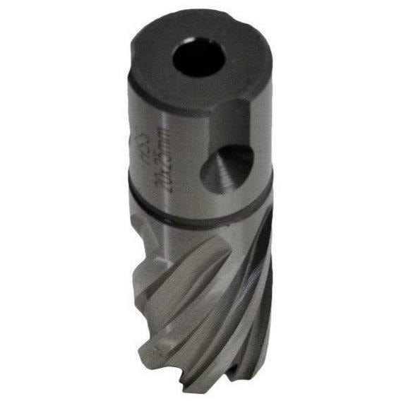 Twin Eagle Imports Annular Cutter 20 x 25mm D.O.C HSS Weldon Shank Annular Cutter