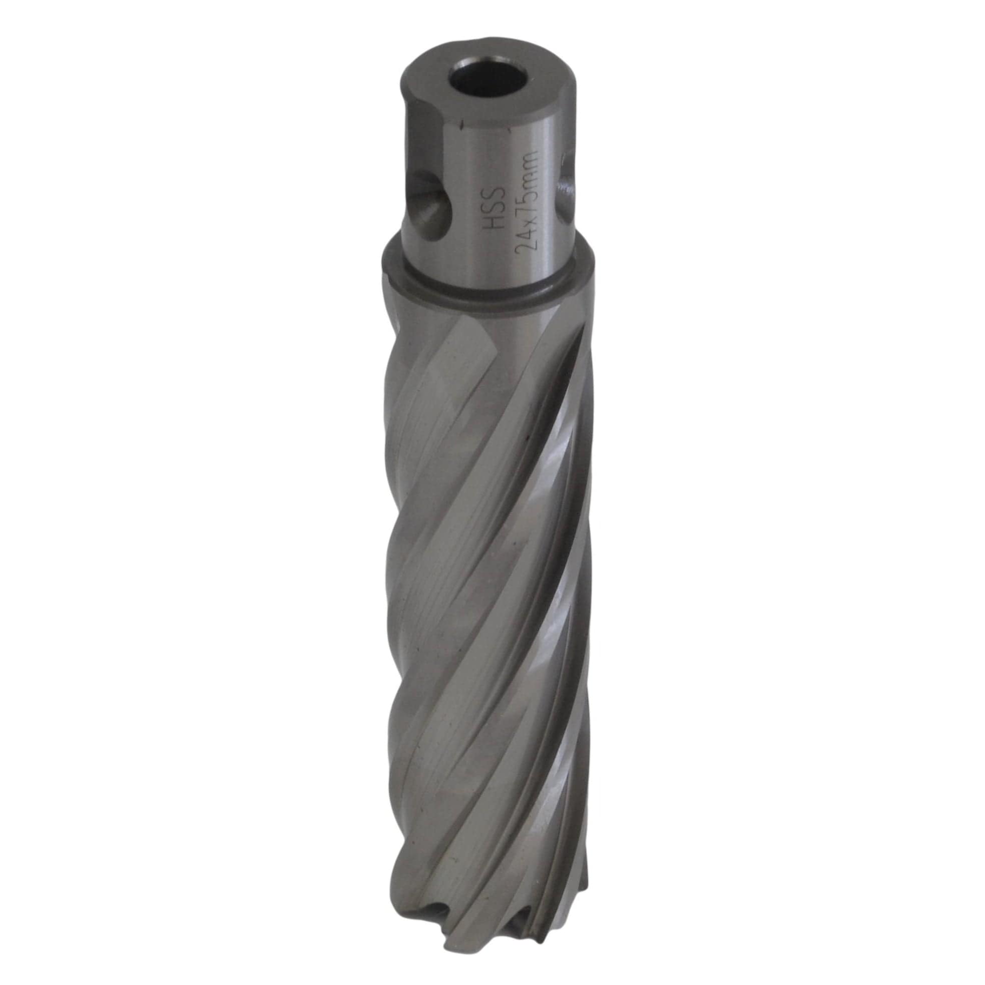 Twin Eagle Imports Annular Cutter 24 x 75mm D.O.C HSS Weldon Shank Annular Cutter