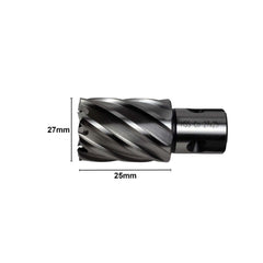 Twin Eagle Imports Annular Cutter 27 x 25mm D.O.C HSS Weldon Shank Annular Cutter