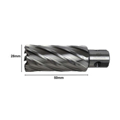 Twin Eagle Imports Annular Cutter 28 x 50mm D.O.C HSS Weldon Shank Annular Cutter