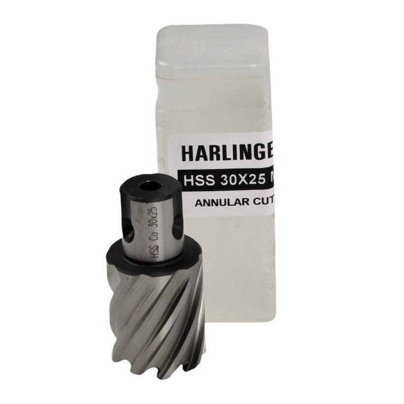 Twin Eagle Imports Annular Cutter 30 x 25mm D.O.C HSS Weldon Shank Annular Cutter