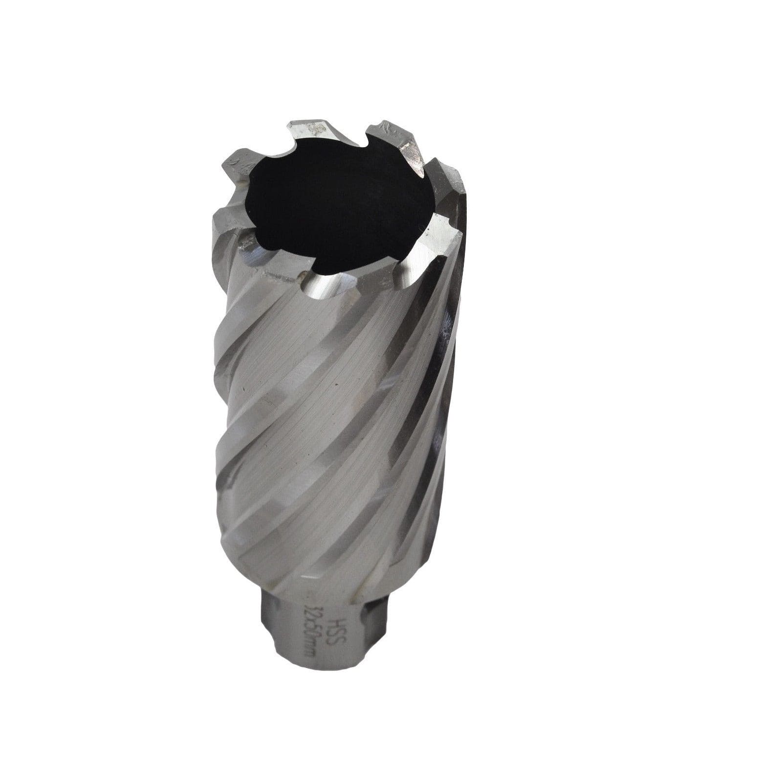 Twin Eagle Imports Annular Cutter 32 x 50mm D.O.C HSS Weldon Shank Annular Cutter