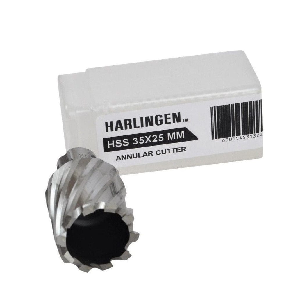 Twin Eagle Imports Annular Cutter 35 x 25mm D.O.C HSS Weldon Shank Annular Cutter