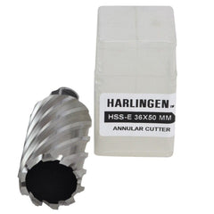 Twin Eagle Imports Annular Cutter 36 x 50mm D.O.C HSS Weldon Shank Annular Cutter