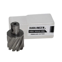 Twin Eagle Imports Annular Cutter 38 x 25mm D.O.C HSS Weldon Shank Annular Cutter
