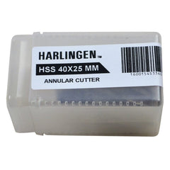 Twin Eagle Imports Annular Cutter 40 x 25mm D.O.C HSS Weldon Shank Annular Cutter